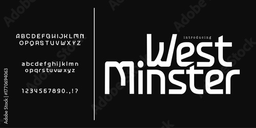 West Minster is a modern rounded display font with smooth curves and clean geometric styling. Its unique futuristic-retro letterforms create a bold, stylish, and highly recognizable visual identity. 