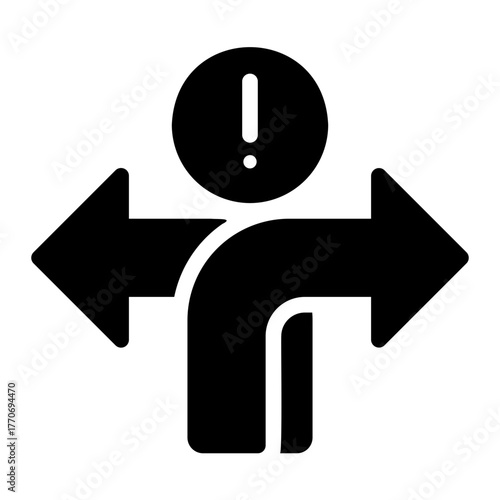 uncertainty glyph icon