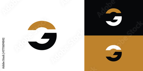 Strong and Unique letter G initials logo design