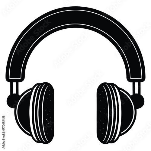 headphones isolated on white background