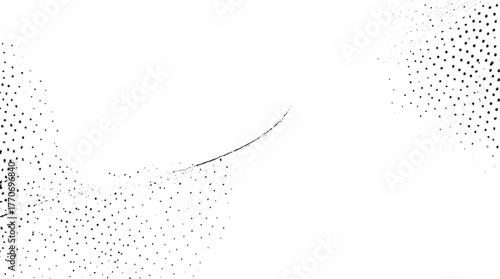Black dots and lines on white background abstract