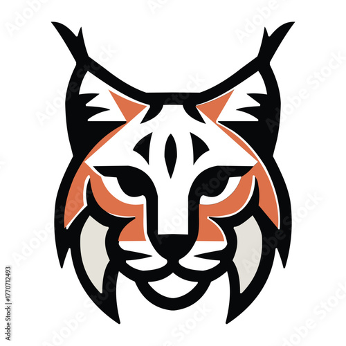 Stylized Lynx Mascot Logo