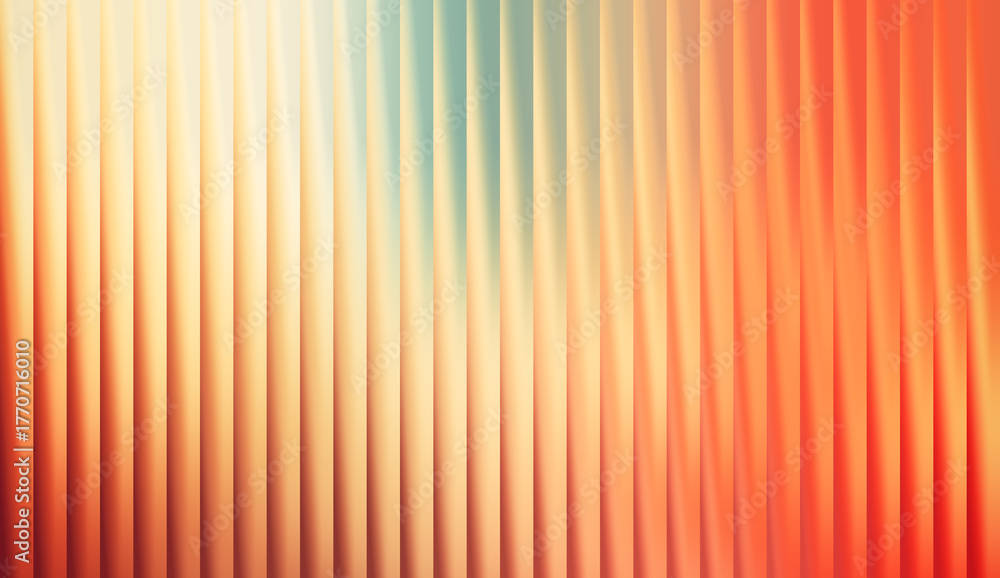 Obraz premium Abstract vertical lines in warm colors create a visually stunning and dynamic composition. The play of light and shadow adds depth and texture to the pattern