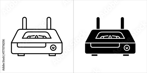Wireless router, a device that performs the functions of a router