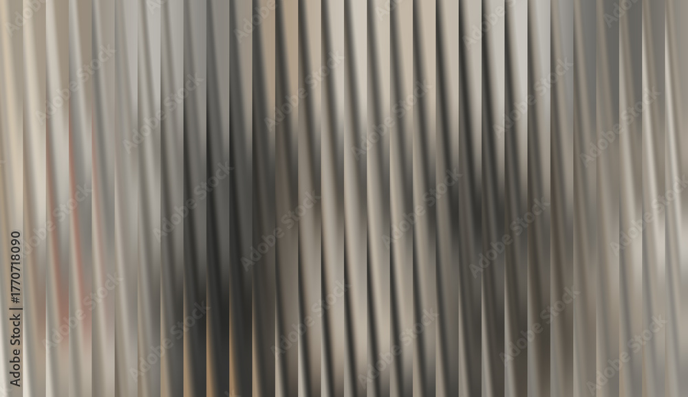 Obraz premium Neutral metallic beige grey gradient abstract striped pattern