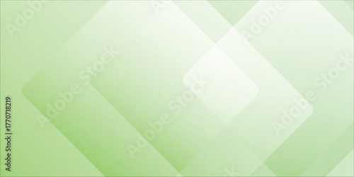 Abstract Green Geometric Background With Layered Diamond Shapes For Modern Design eps10