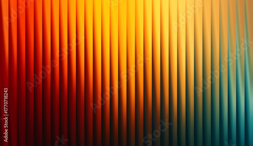 Warm orange yellow gradient striped abstract background