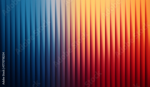Blue and orange dual tone gradient striped background