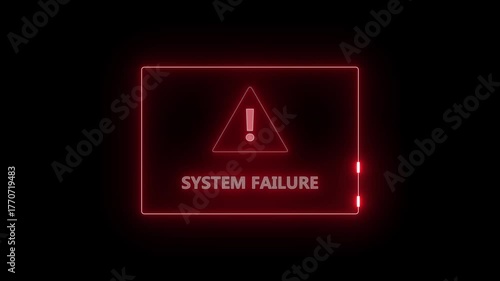 The red warning sign triangle icon animation with fire symbol alerts danger and risk of high-voltage electricity or power shock hazard