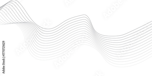 Geometric energy curve minimal flowing bland abstract vector wave line template. swoosh speed line music and science technology vector flow background.	
