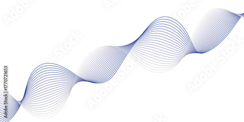 Geometric energy curve minimal flowing bland abstract vector wave line template. swoosh speed line music and science technology vector flow background.	
