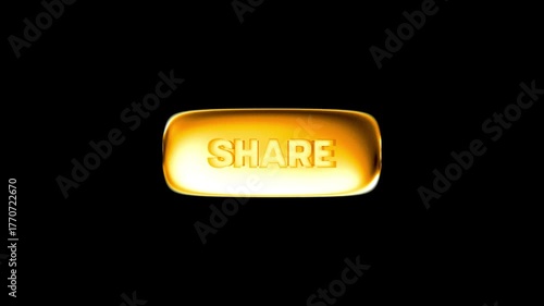 Orange Crystal Alert Notification Button for Social Media