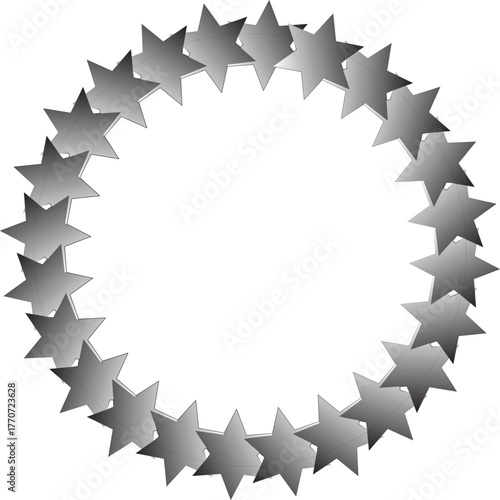 Starry Circle Design Element