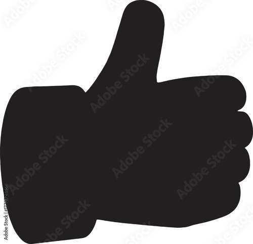 Stylized 3d cartoon hand with orange skin tone