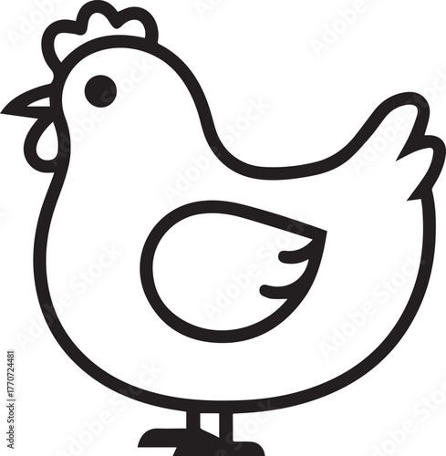 please give me a seo based title for minimal vector silhouette style hen logo design icon minimum 20 words              

