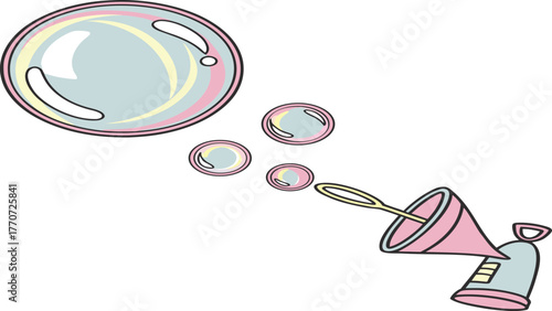 Bubbles of Joy: Playful soap bubbles float and shimmer, symbolizing the ephemeral beauty of childhood and imagination.