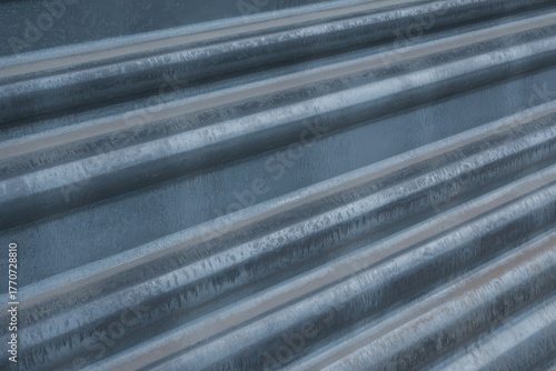 Corrugated Metallic Background Wavy Metal Surface.