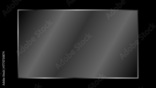 Transparent glossy and shiny glass plate with realistic light glare and reflection, crystal clear glass panel for monitor, TV and laptop. Vector illustration.