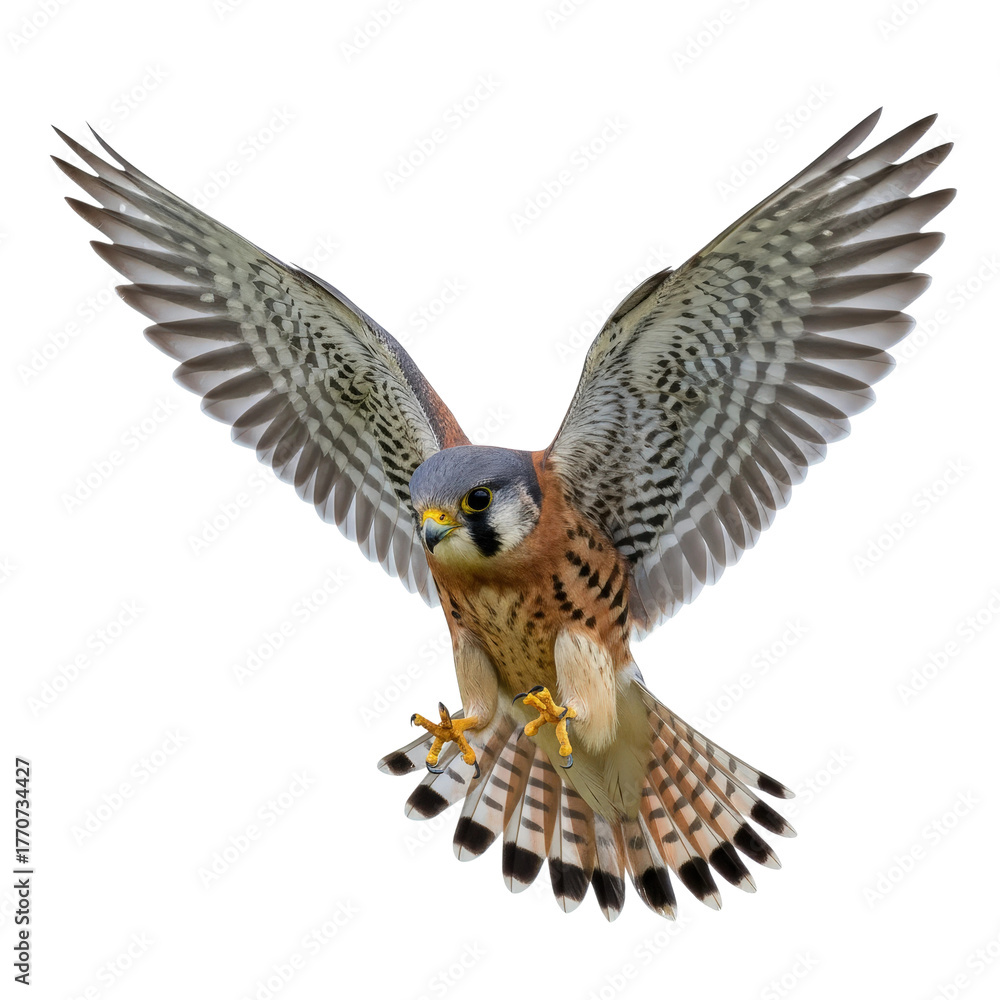 Obraz premium American Kestrel in Dynamic Flight