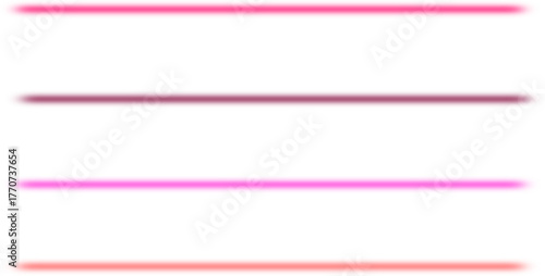 Four horizontal lines in varying shades of pink and red