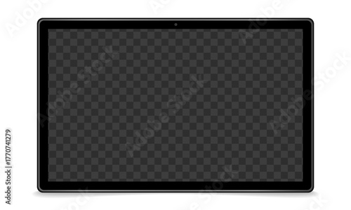 Tablet Screen, Empty Display, Transparent Screen, Mockup, Modern, Touchscreen, Device, Vector