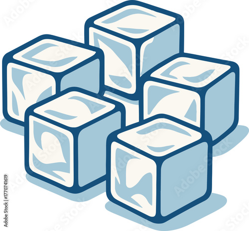 Chilled Ice Cubes SVG Cut Files for Cricut & Silhouette