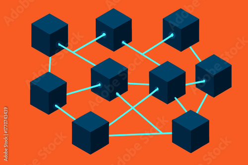 Emojis punctuation chinese vivid vector blockchain contrast geometry network icon characters captions