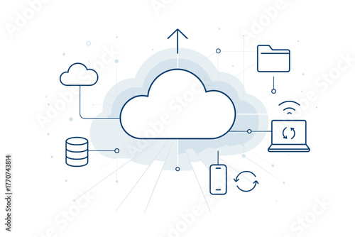 Arrows devices vector icon palette minimal outlines cloud minimalism files layout network