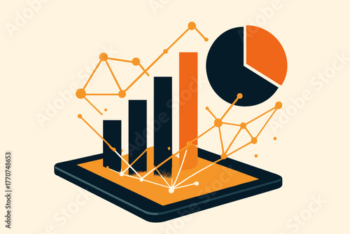 Emojis vector minimalist style negative numbers icon visualization data chart typography no