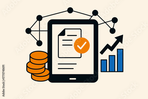 Cyrillic online no coins flat network palette lending floating vector digital icon