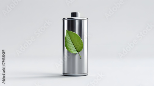 a container ,or spray bottle with a leaf placed on it