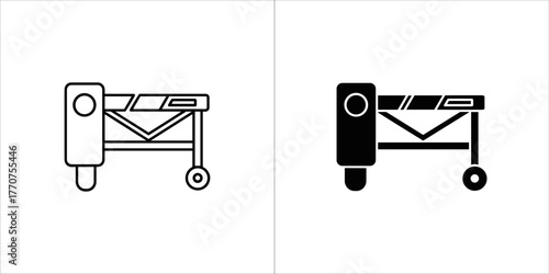 Barrier line icon outline barrier vector icon for web design