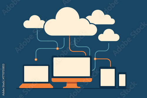 Bold no numbers data letters computing geometry captions cloud vector geometric icon