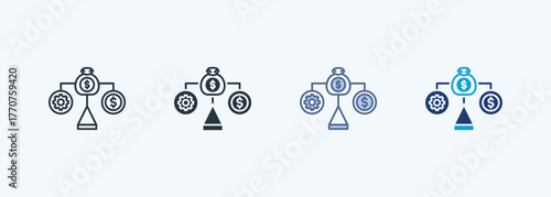 Capital Structure Multiple Style Icon Collection