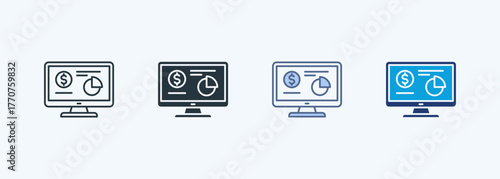 Financial Projection Multiple Style Icon Collection
