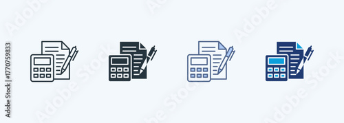 Calculation Multiple Style Icon Collection