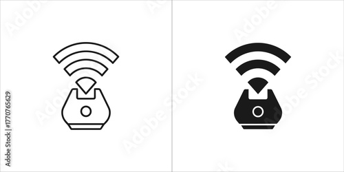 Smart tracker icon, gps device for tracking location