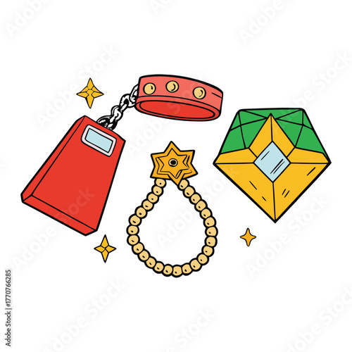 Bling bling shines with dazzling sparkle, symbolizing luxury and confidence through flashy jewelry, gold, and gems that catch every eye with their radiant glow.
