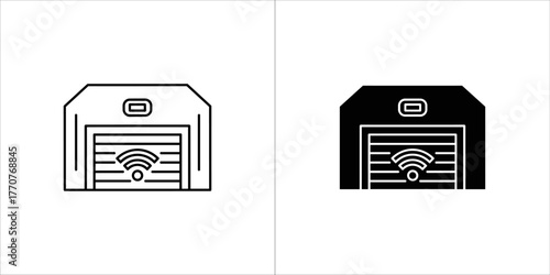 Smart garage door opener with wifi for home automation