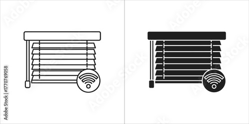 Smart blind, automatic window covering with wifi connection system