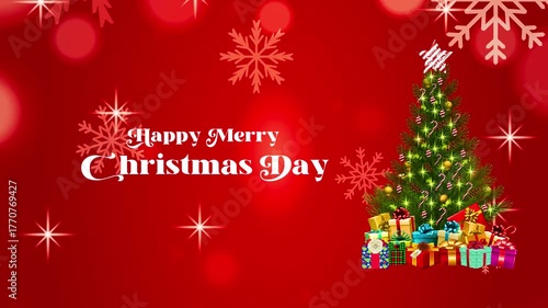 Happy Merry Christmas Day Video Animation