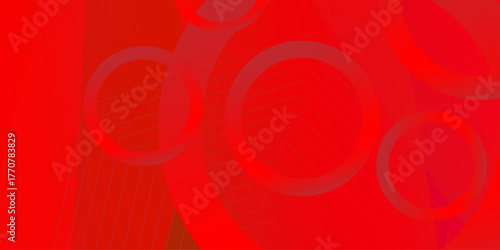Red gradient banner background. abstract texture digital bright cover. Red polygonal background with golden lines. Landing page dynamic cover. Diagonal strips pattern. . Vector illustration .
