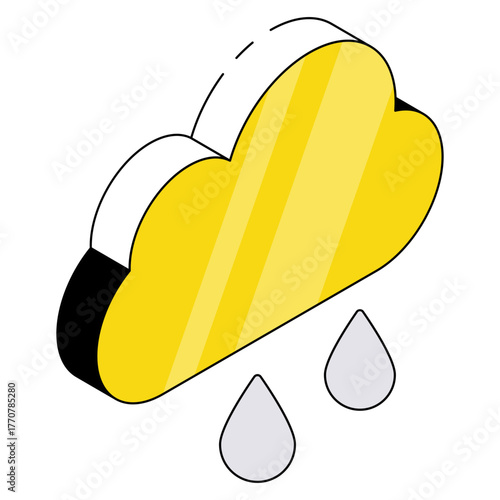 Rainfall icon in perfect design