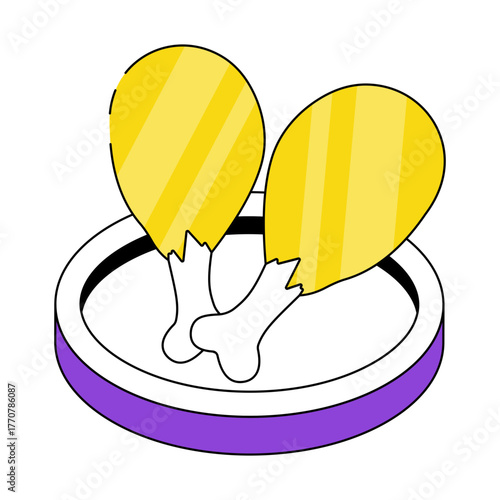 A perfect design icon of drumsticks