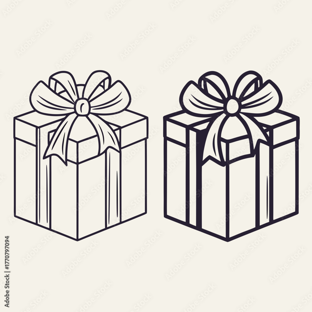 Obraz premium gift box vector illustration
