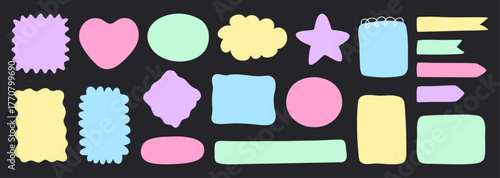  Simple labels, boxes, frame pack 