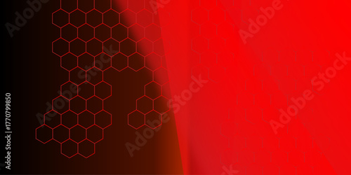 Red gradient banner background. abstract texture digital bright cover. Red polygonal background with golden lines. Landing page dynamic cover. Diagonal strips pattern. . Vector illustration .
