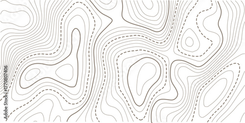 Topographic gold luxury map background. Geographic abstract pattern. The topo contour or wallpaper.paper texture Imitation of a geographical map shade.