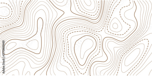 Topographic gold luxury map background. Geographic abstract pattern.Modern design with White background with topographic wavy pattern design.