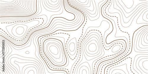 Topographic gold luxury map background. Geographic abstract pattern.Modern design with White background with topographic wavy pattern design.